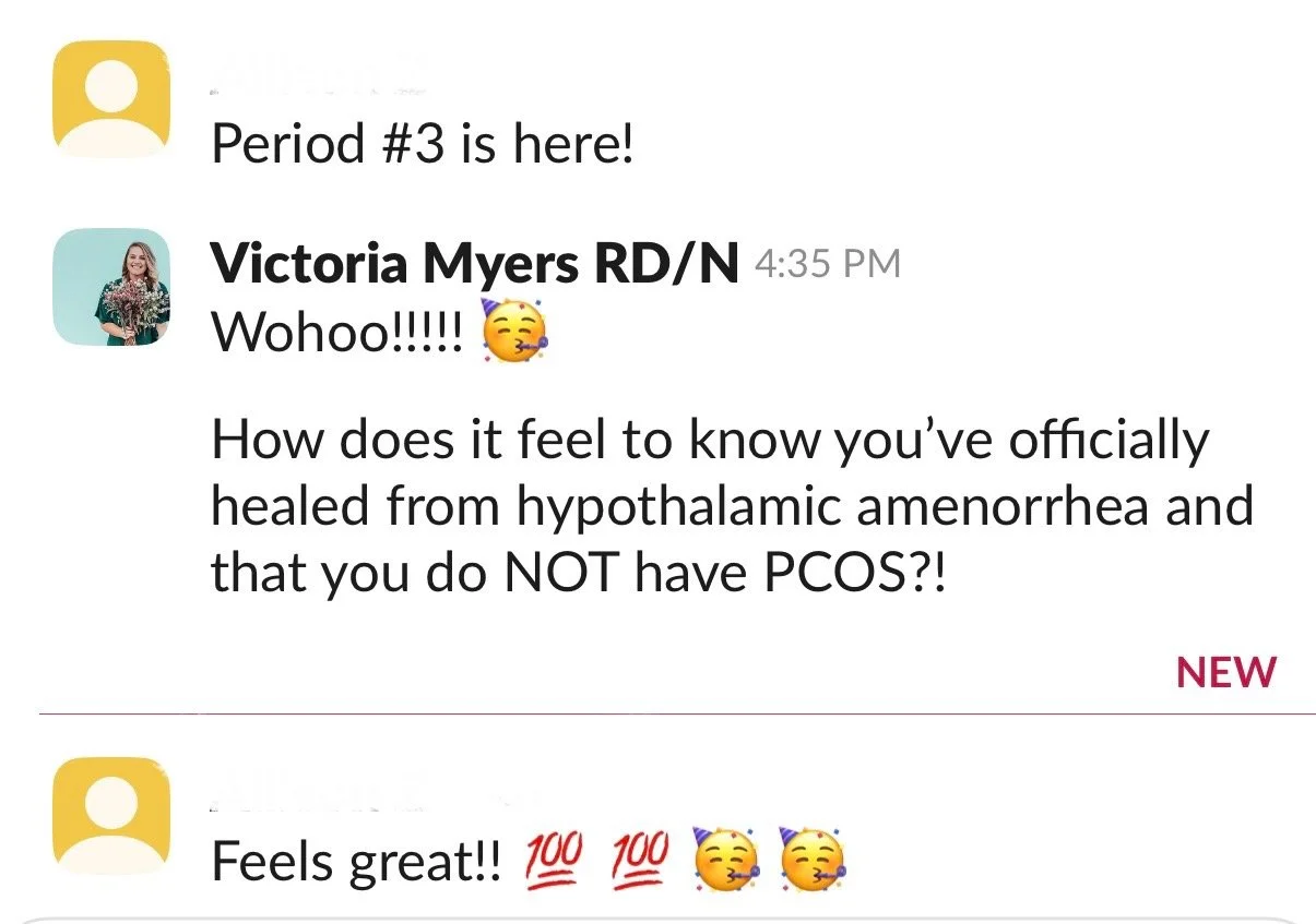 From Misdiagnosed with PCOS to Fully Recovered: How Allison Got Her Period Back From HA